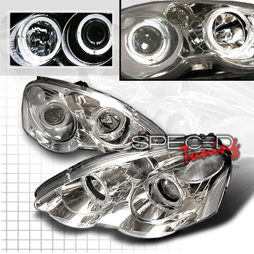 ACURA / HONDA RSX 02-04 PROJEKTOR STRÅLKASTARE KROMADE [KS]