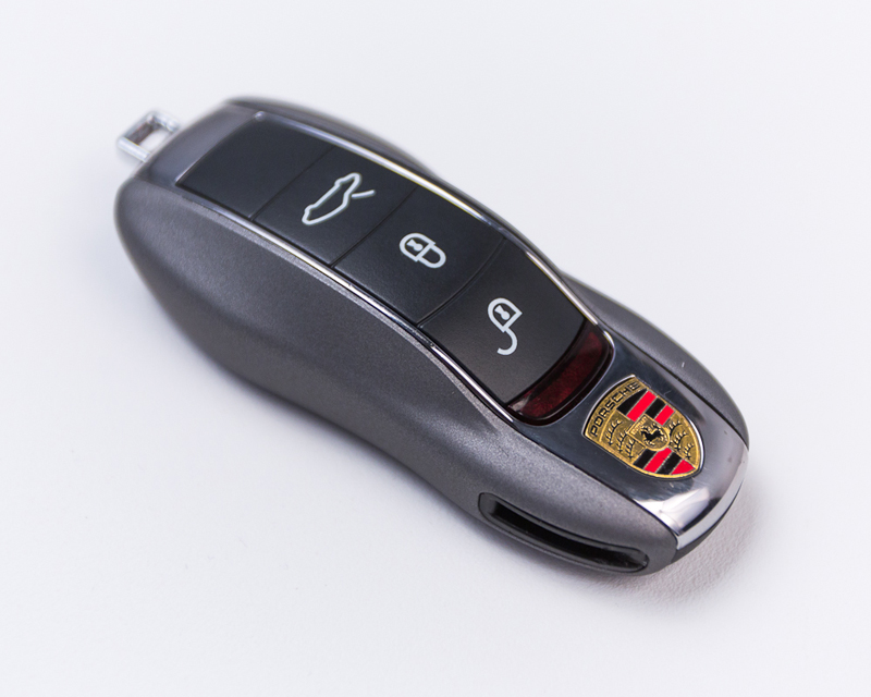 AGENCY POWER GREY PLASTIC KEY FOB PROTECTION CASE PORSCHE 991 981 CAYENNE PANAMERA - 2