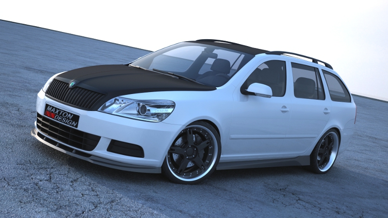 FRONT SPLITTER OCTAVIA 2 FACELIFT MODEL, STANDARD BUMPER