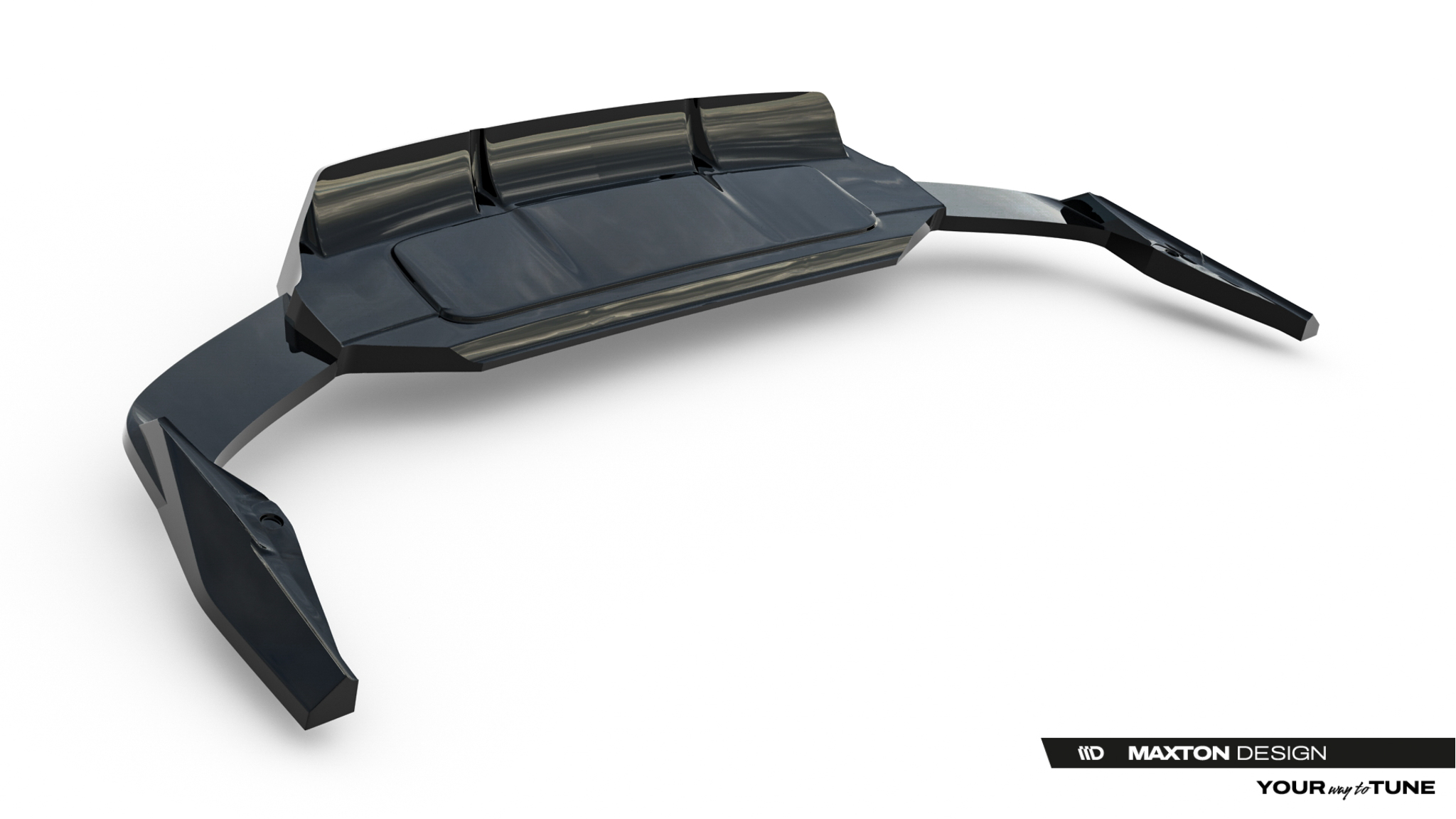 REAR SPLITTER (WITH VERTICAL BARS) SUITABLE FOR AUDI SQ7 MK2 FACELIFT 2 – MAXTON DESIGN - 4