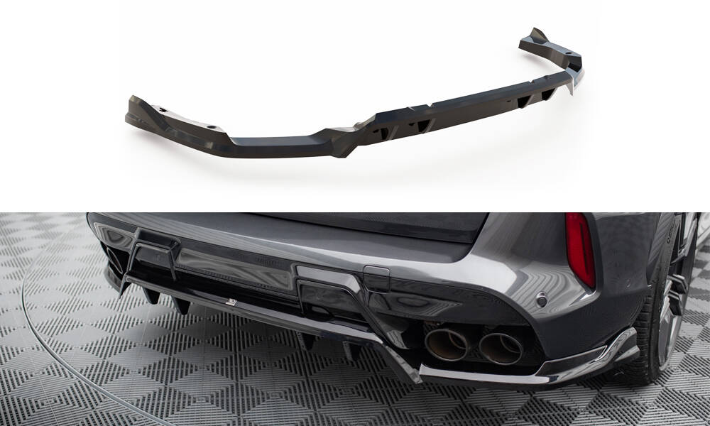 Central Rear Splitter (Vertical Bars) BMW X5 M F95 Facelift