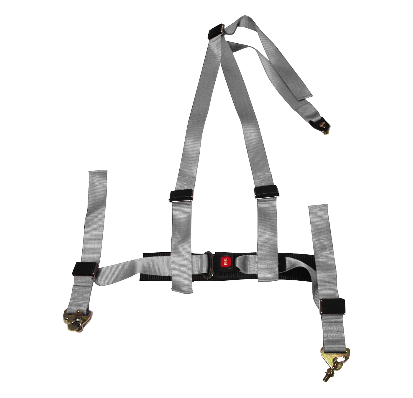 UNIVERSAL SIX-PERFORMANCE 3-POINT SEAT BELT SILVER + E-MARK