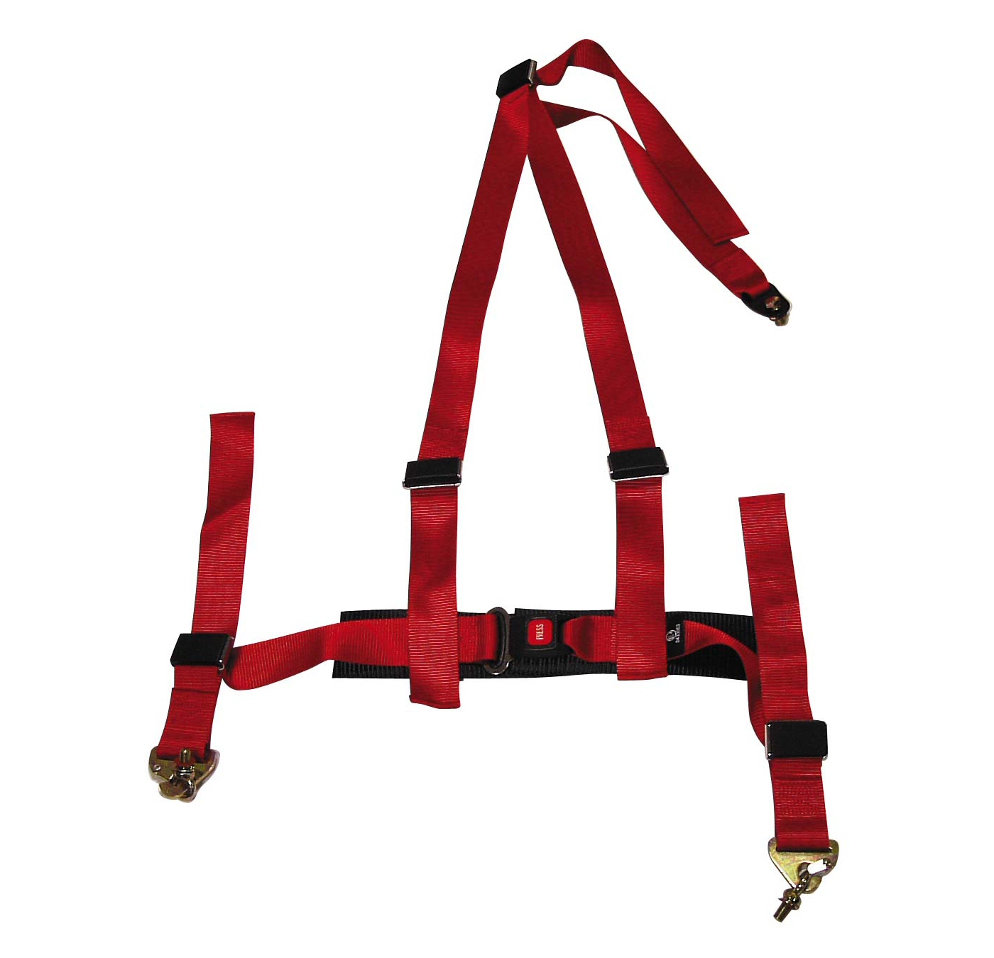 UNIVERSAL SIX-PERFORMANCE 3-POINT SEAT BELT RED + E-MARK
