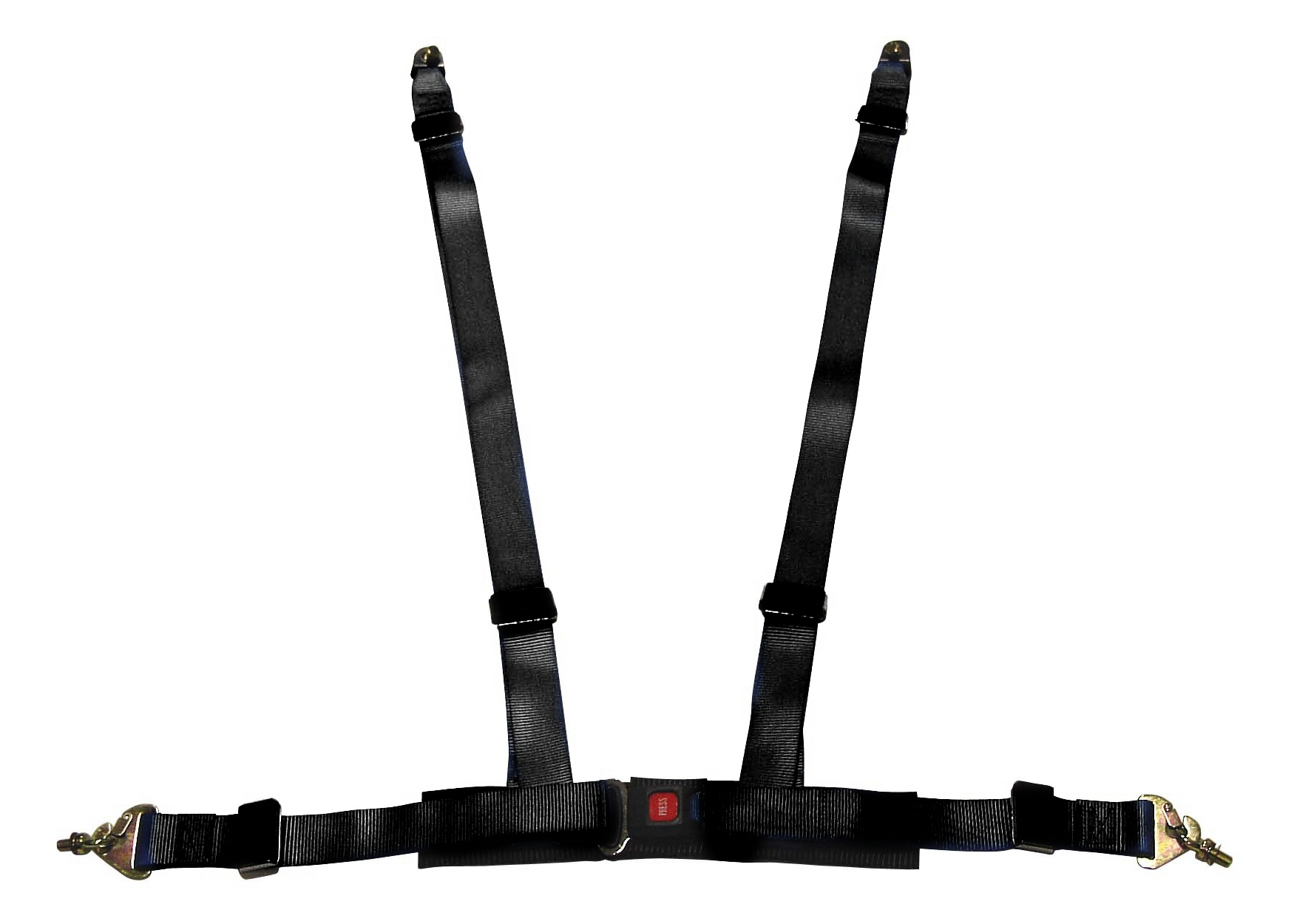 UNIVERSAL SIX-PERFORMANCE 4-POINT SEAT BELT BLACK + E-MARK