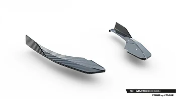 PREPREG CARBON FIBER REAR SIDE SPLITTERS SUITABLE FOR AUDI RS3 SPORTBACK 8Y FACELIFT – MAXTON DESIGN