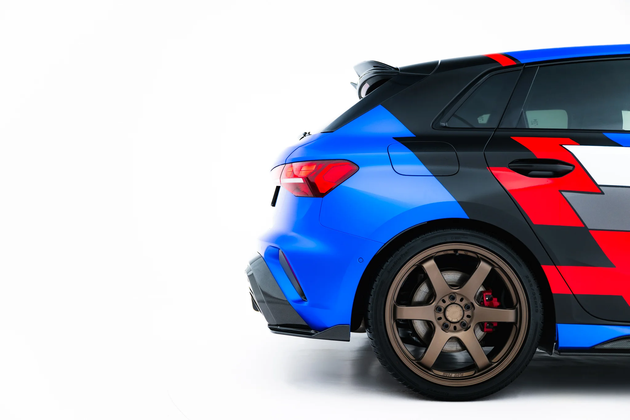 PREPREG CARBON FIBER REAR SIDE SPLITTERS SUITABLE FOR AUDI RS3 SPORTBACK 8Y FACELIFT – MAXTON DESIGN - 3