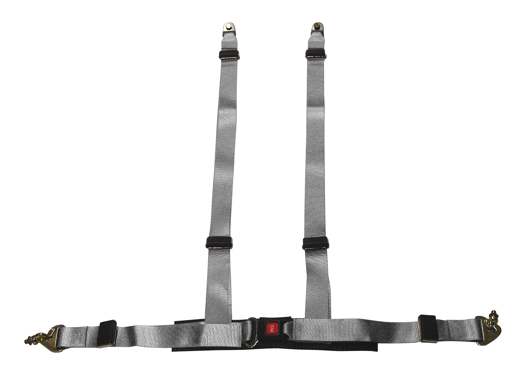 UNIVERSAL SIX-PERFORMANCE 4-POINT SEAT BELT SILVER + E-MARK