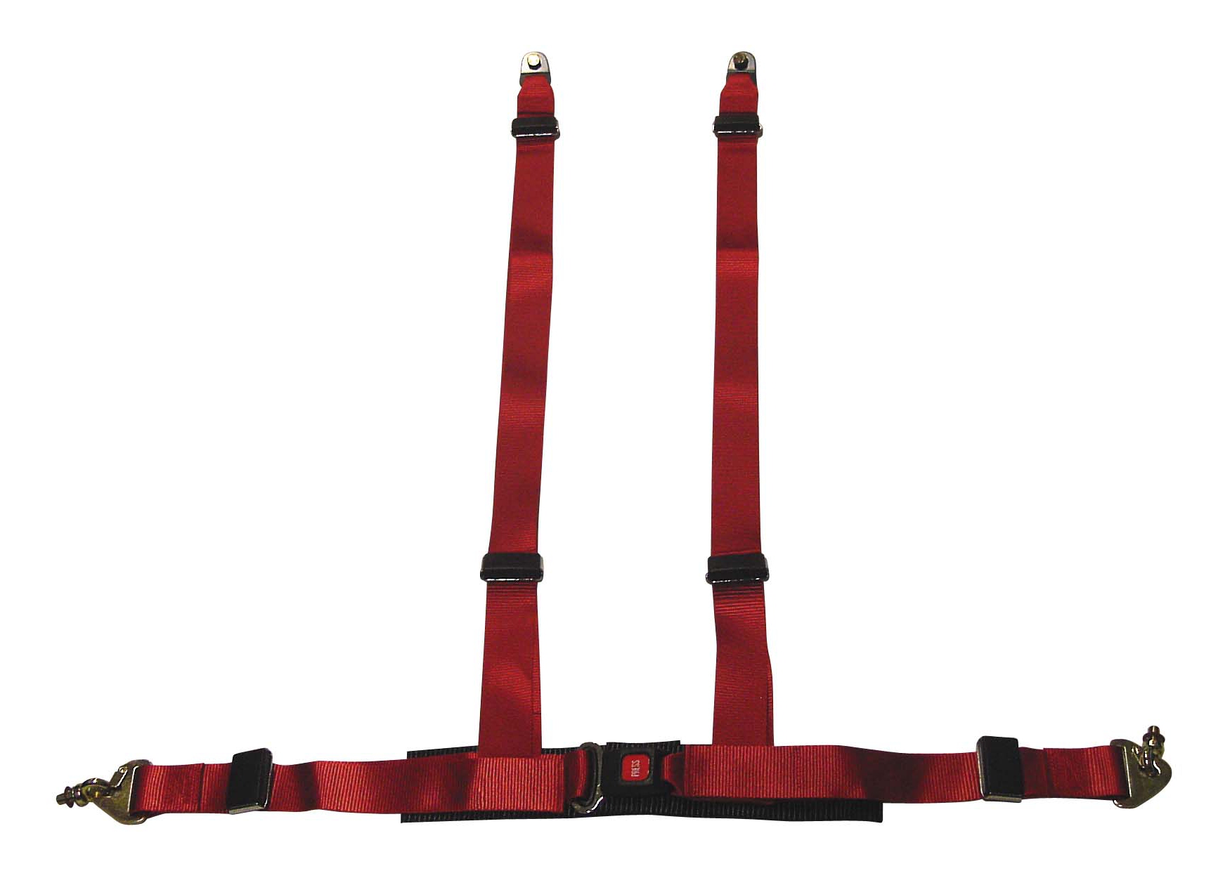 UNIVERSAL SIX-PERFORMANCE 4-POINT SEAT BELT RED + E-MARK