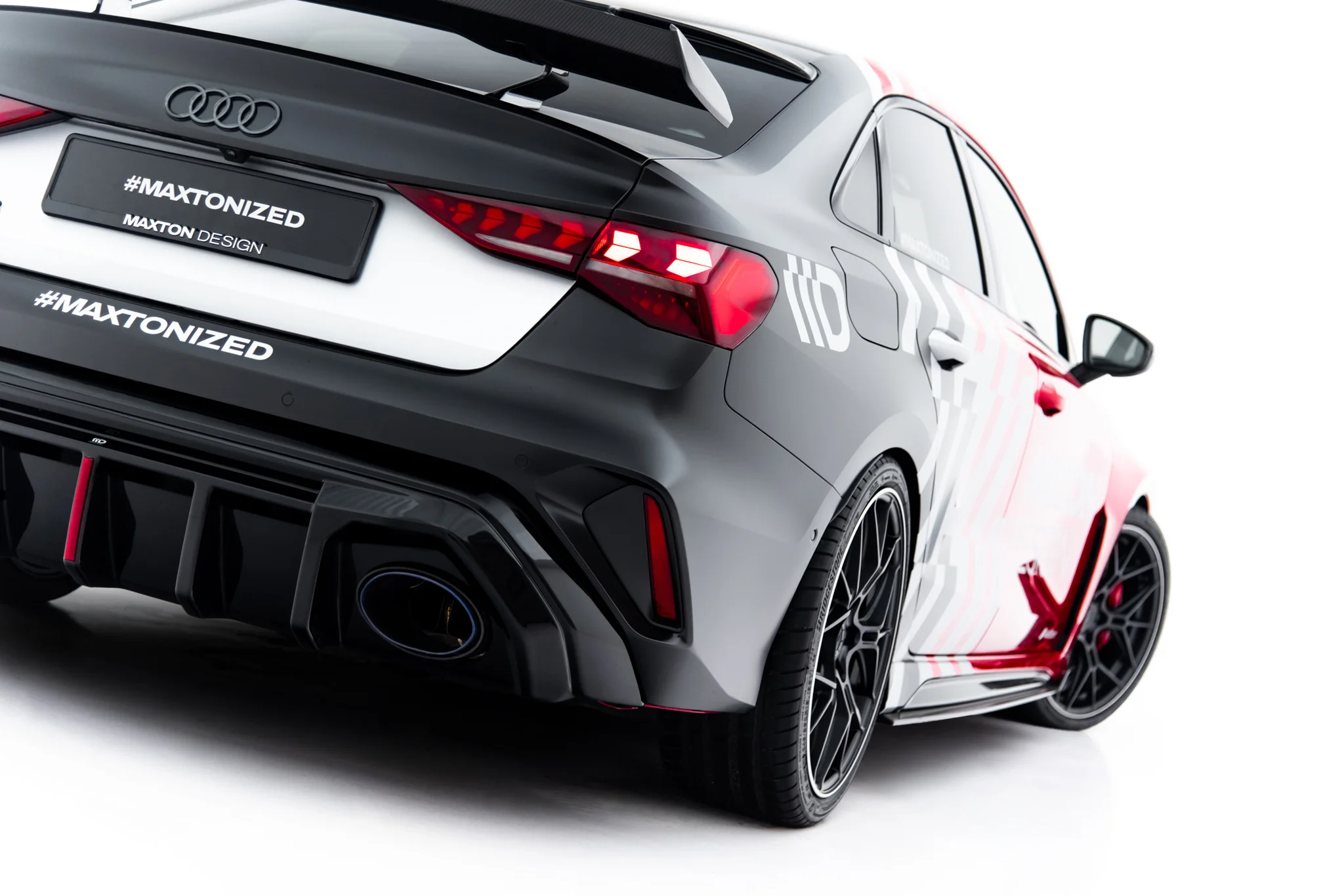 REAR VALANCE SUITABLE FOR AUDI RS3 SEDAN 8Y FACELIFT (VERSION WITH ORIGINAL REFLECTOR) – MAXTON DESIGN - 7