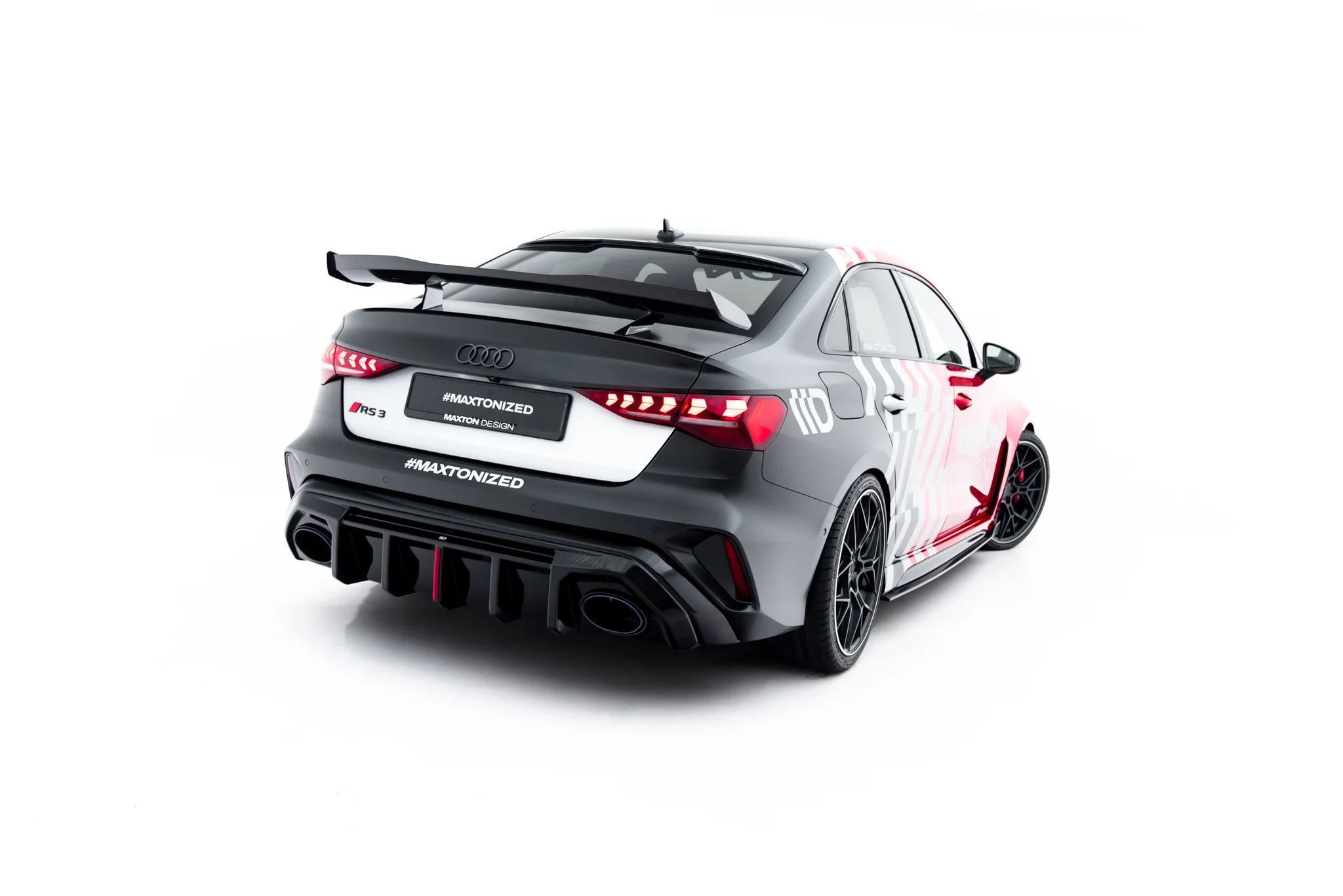 REAR VALANCE SUITABLE FOR AUDI RS3 SEDAN 8Y FACELIFT (VERSION WITH ORIGINAL REFLECTOR) – MAXTON DESIGN