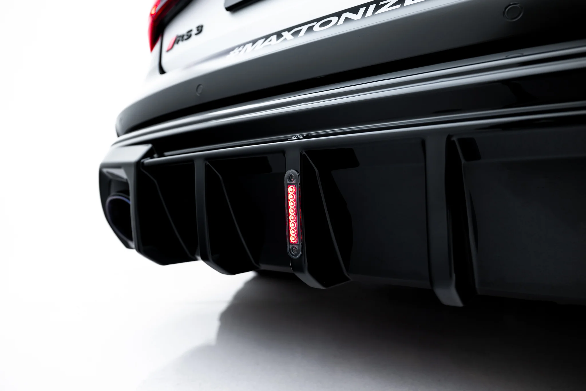 REAR VALANCE SUITABLE FOR AUDI RS3 SEDAN 8Y FACELIFT (VERSION WITH LED LIGHT) – MAXTON DESIGN - 2