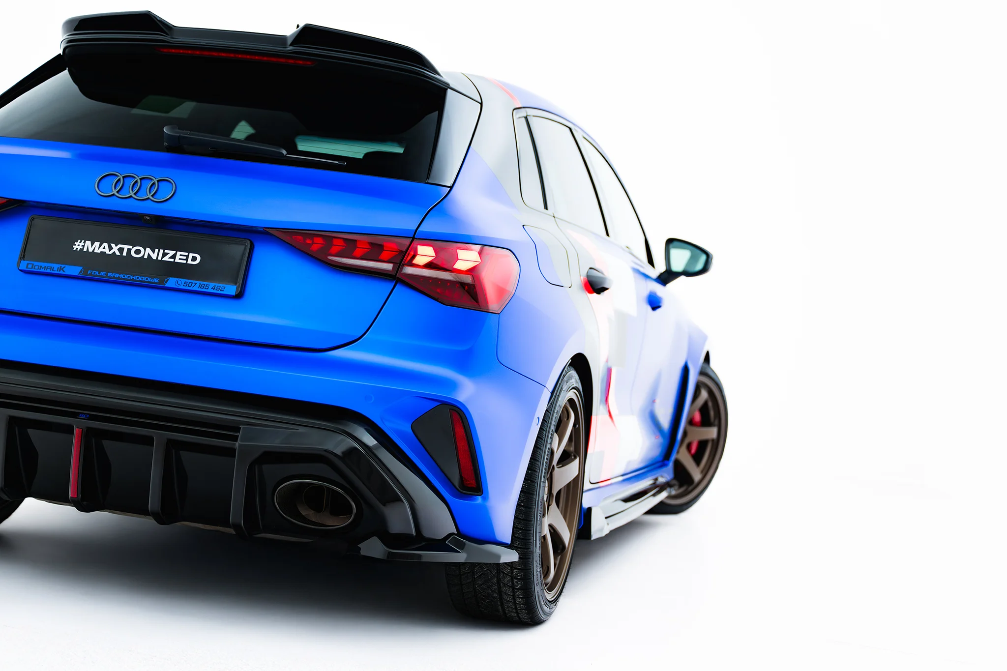 REAR SIDE SPLITTERS V.1 SUITABLE FOR AUDI RS3 SPORTBACK 8Y FACELIFT – MAXTON DESIGN - 6