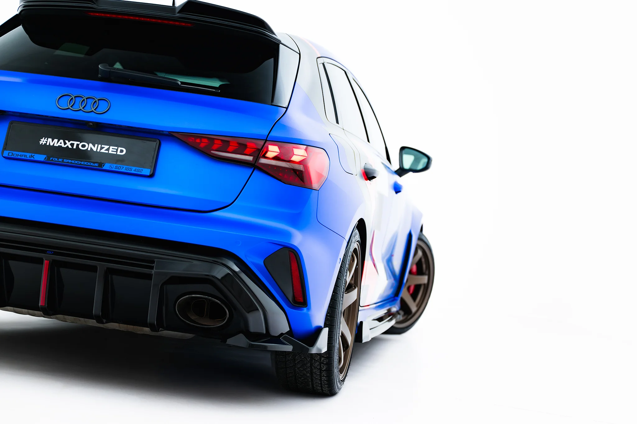 REAR SIDE SPLITTERS V.2 SUITABLE FOR AUDI RS3 SPORTBACK 8Y FACELIFT – MAXTON DESIGN - 5