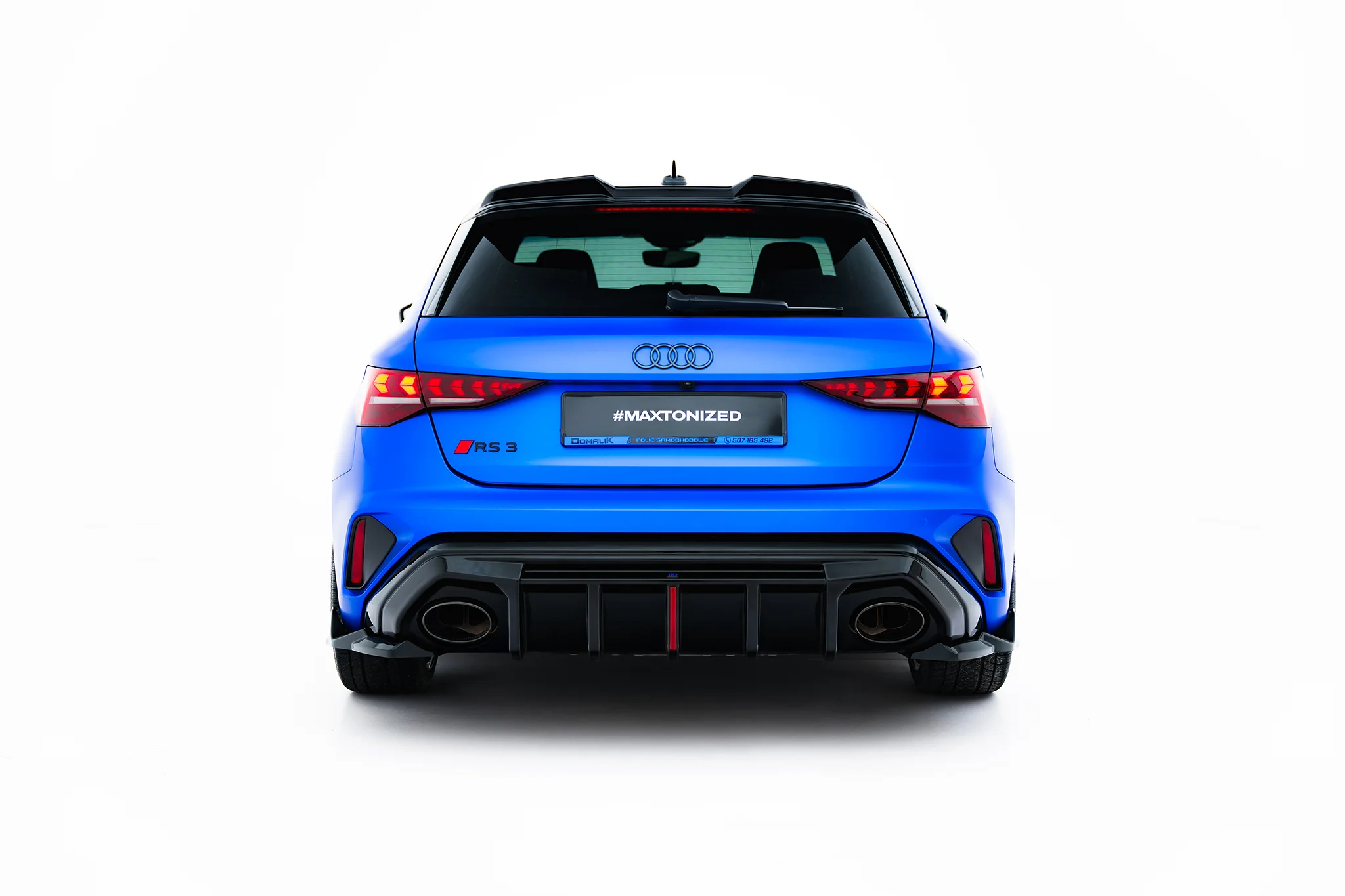 REAR SIDE SPLITTERS V.2 SUITABLE FOR AUDI RS3 SPORTBACK 8Y FACELIFT – MAXTON DESIGN - 6
