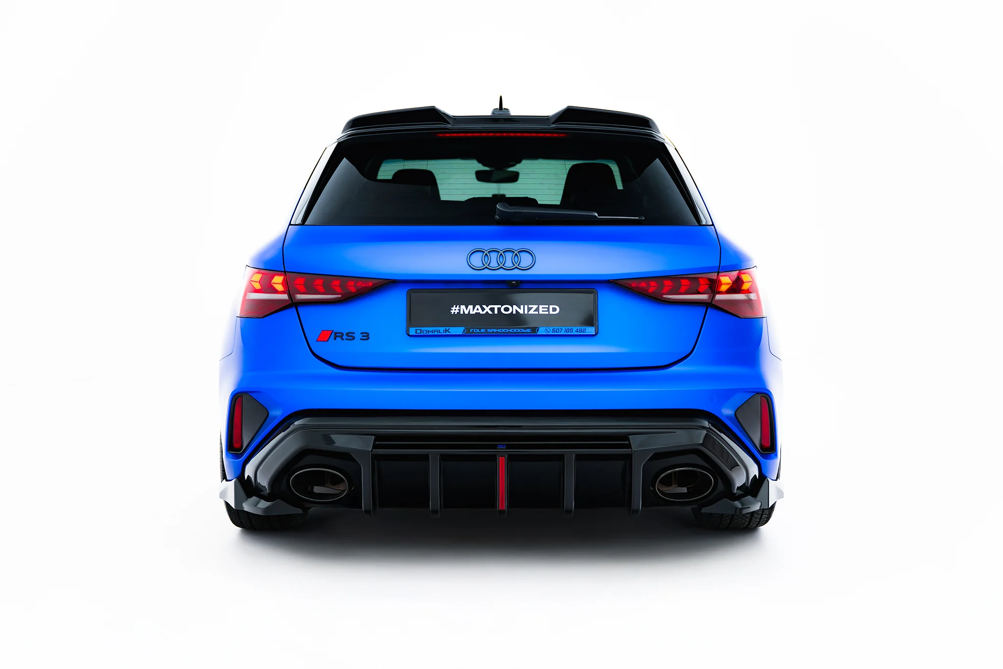 REAR SIDE SPLITTERS V.3 SUITABLE FOR AUDI RS3 SPORTBACK 8Y FACELIFT – MAXTON DESIGN - 6