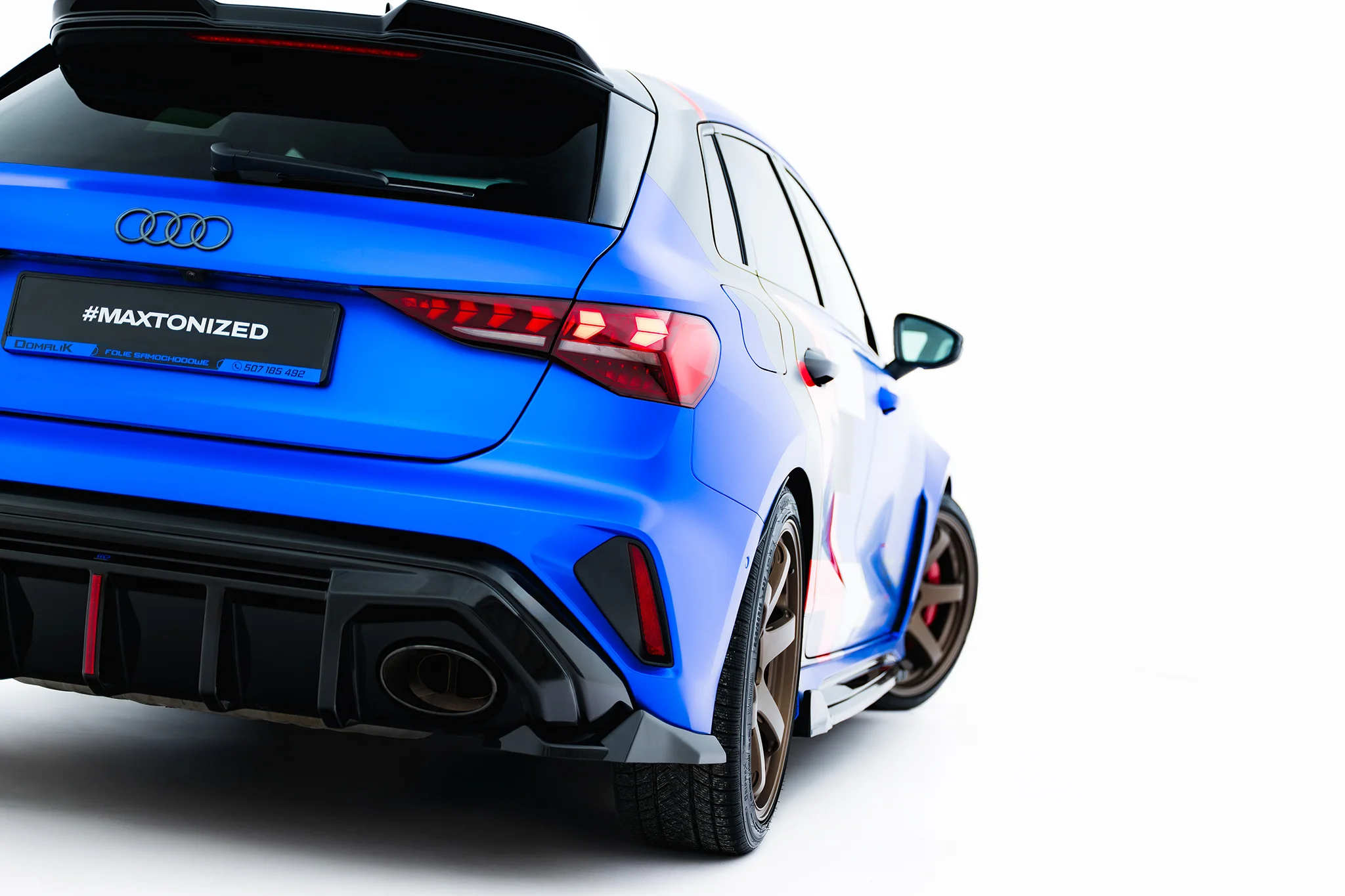 REAR SIDE SPLITTERS V.3 SUITABLE FOR AUDI RS3 SPORTBACK 8Y FACELIFT – MAXTON DESIGN