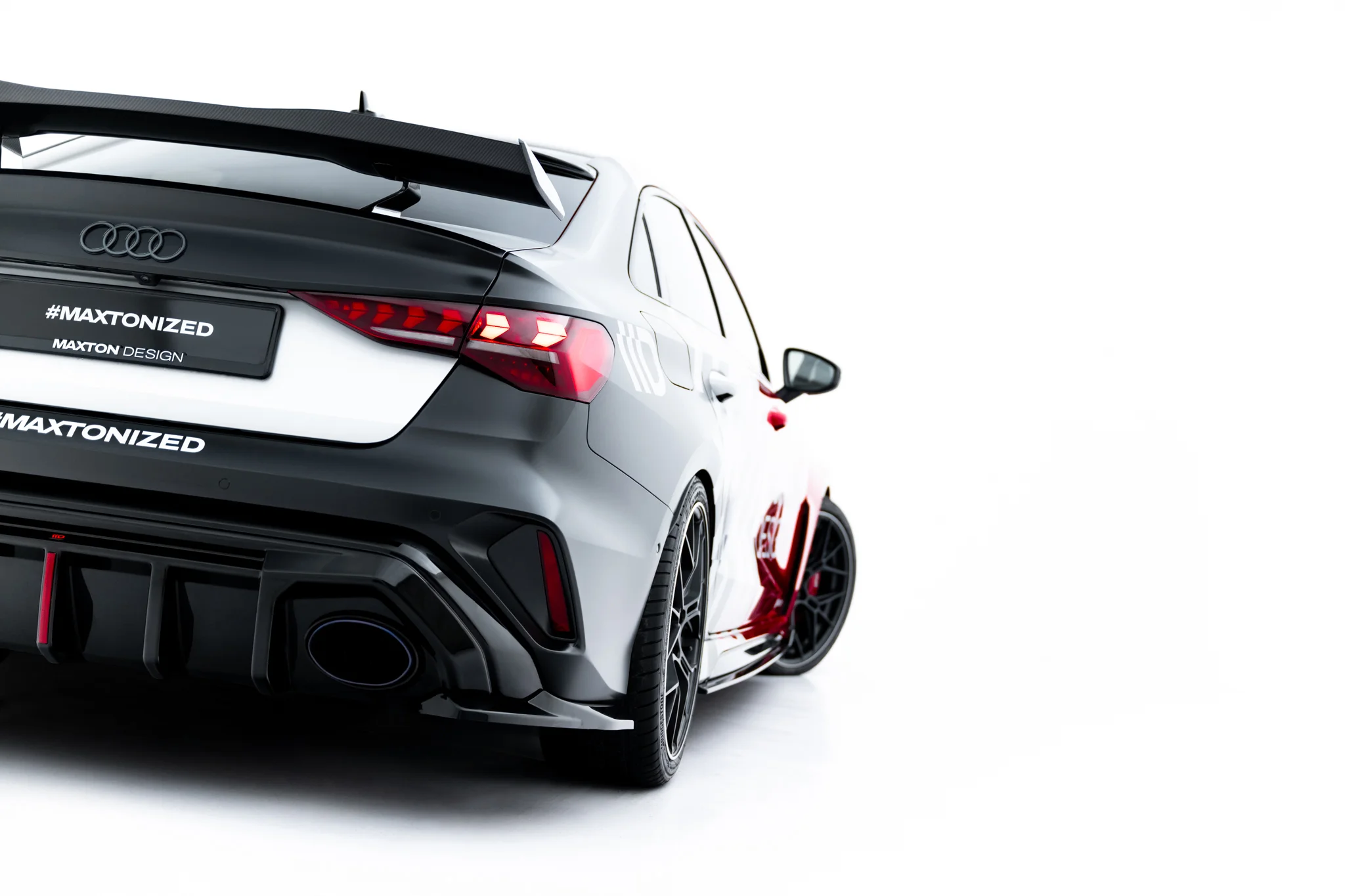REAR SIDE SPLITTERS V.1 SUITABLE FOR AUDI RS3 SEDAN 8Y FACELIFT – MAXTON DESIGN - 5