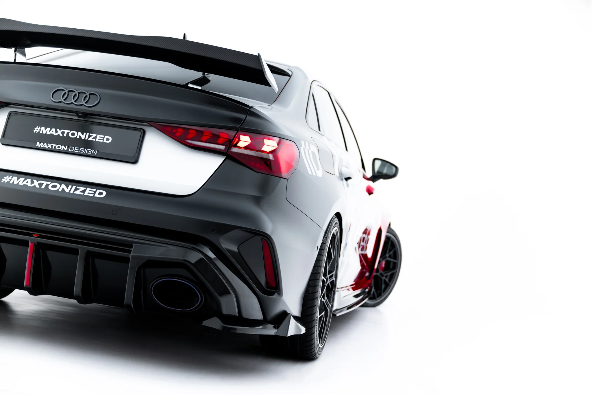 REAR SIDE SPLITTERS V.3 SUITABLE FOR AUDI RS3 SEDAN 8Y FACELIFT – MAXTON DESIGN - 5