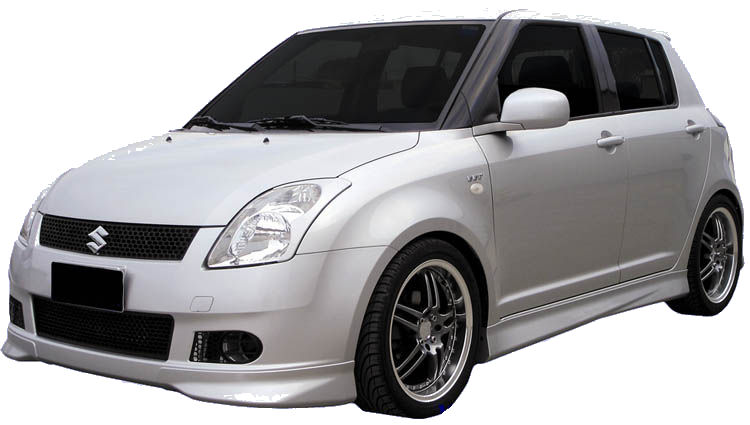 SUZUKI SWIFT 05+ ABS FRONT LIP [SIX]