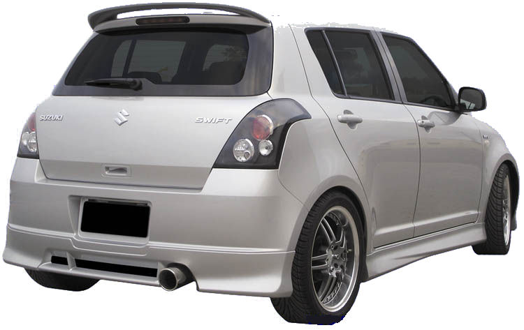 SUZUKI SWIFT 05+ ABS REAR LIP [SIX]