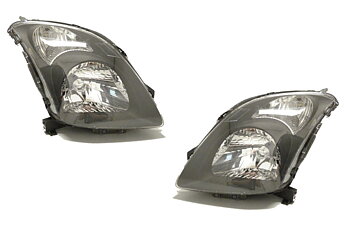 SUZUKI SWIFT 05+ BLACK CLEAR JDM STYLE HEADLIGHTS +E-MARK