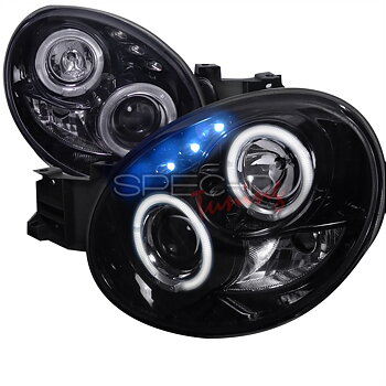 SUBARU IMPREZA GDA/B 00-03 LED PROJEKTOR STRÅLKASTARE SVARTA V1