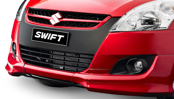 SUZUKI SWIFT 11+ 3/5D S-SPEC ABS FRONT BUMPERLIP ADDON [SIX]