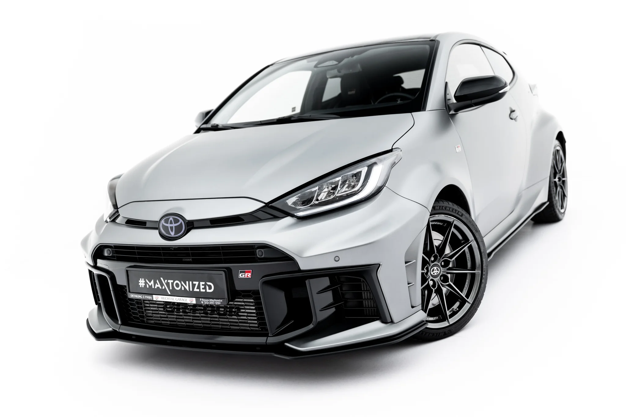 STREET PRO FRONT SPLITTER SUITABLE FOR TOYOTA GR YARIS MK4 FACELIFT – MAXTON DESIGN - 6