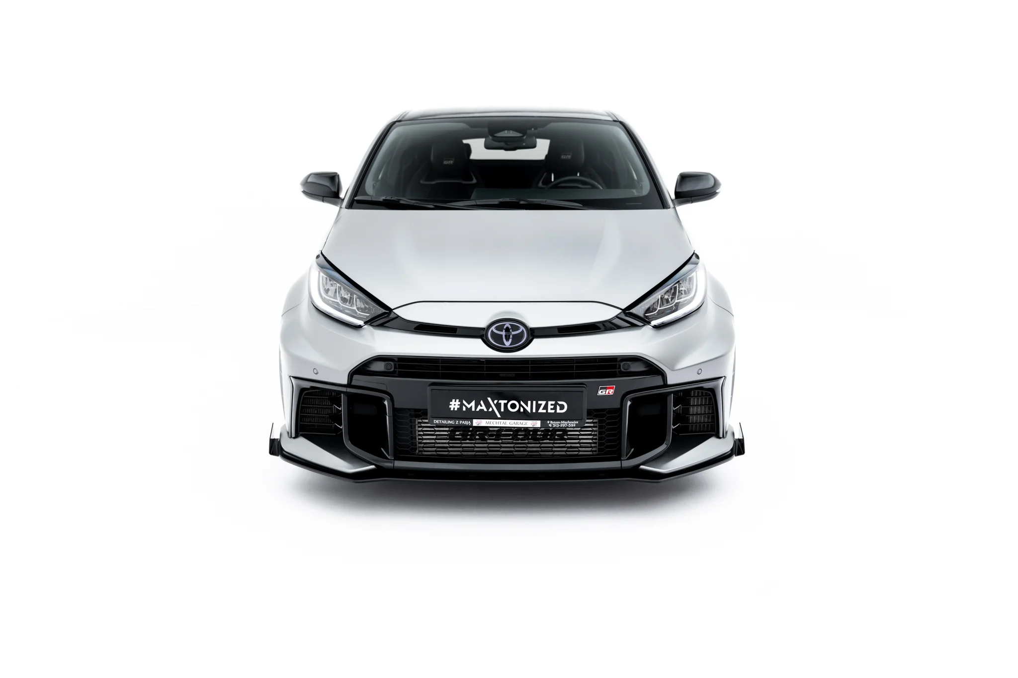 STREET PRO FRONT SPLITTER + FLAPS SUITABLE FOR TOYOTA GR YARIS MK4 FACELIFT – MAXTON DESIGN - 5
