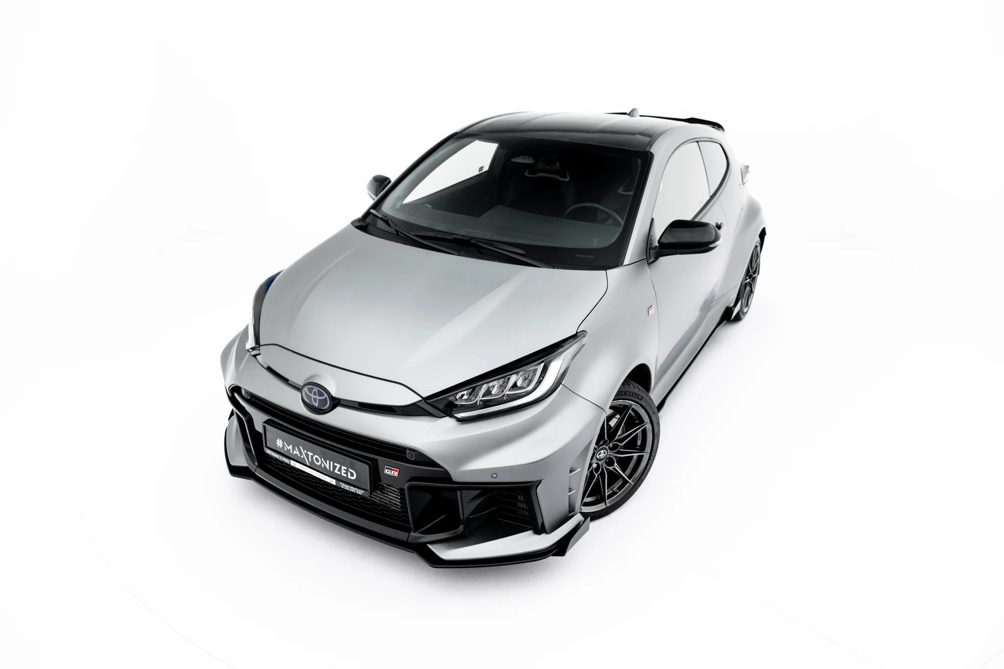 STREET PRO FRONT SPLITTER + FLAPS SUITABLE FOR TOYOTA GR YARIS MK4 FACELIFT – MAXTON DESIGN - 7