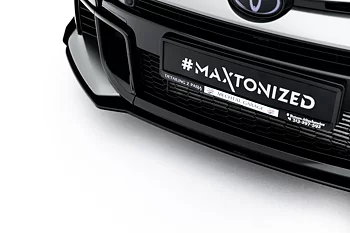 STREET PRO FRONT SPLITTER + FLAPS SUITABLE FOR TOYOTA GR YARIS MK4 FACELIFT – MAXTON DESIGN
