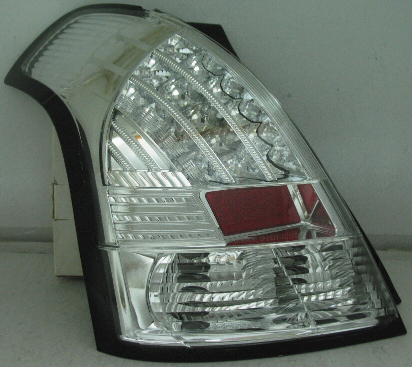SUZUKI SWIFT 05+ LED TAILLIGHTS CHROME V1