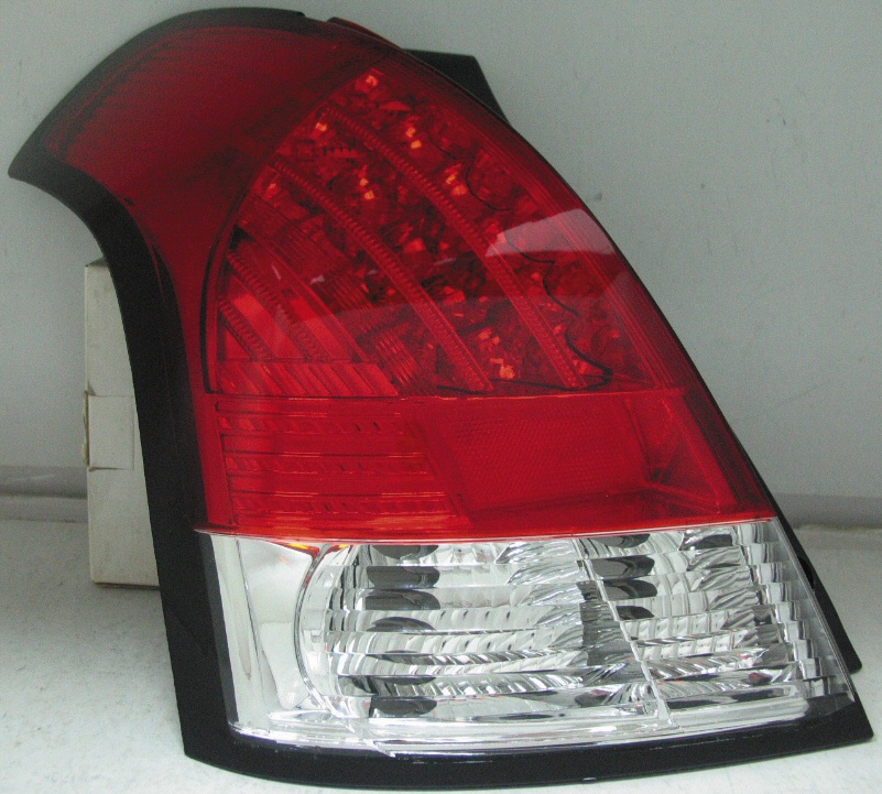 SUZUKI SWIFT 05+ LED TAILLIGHTS RED/CLEAR V2