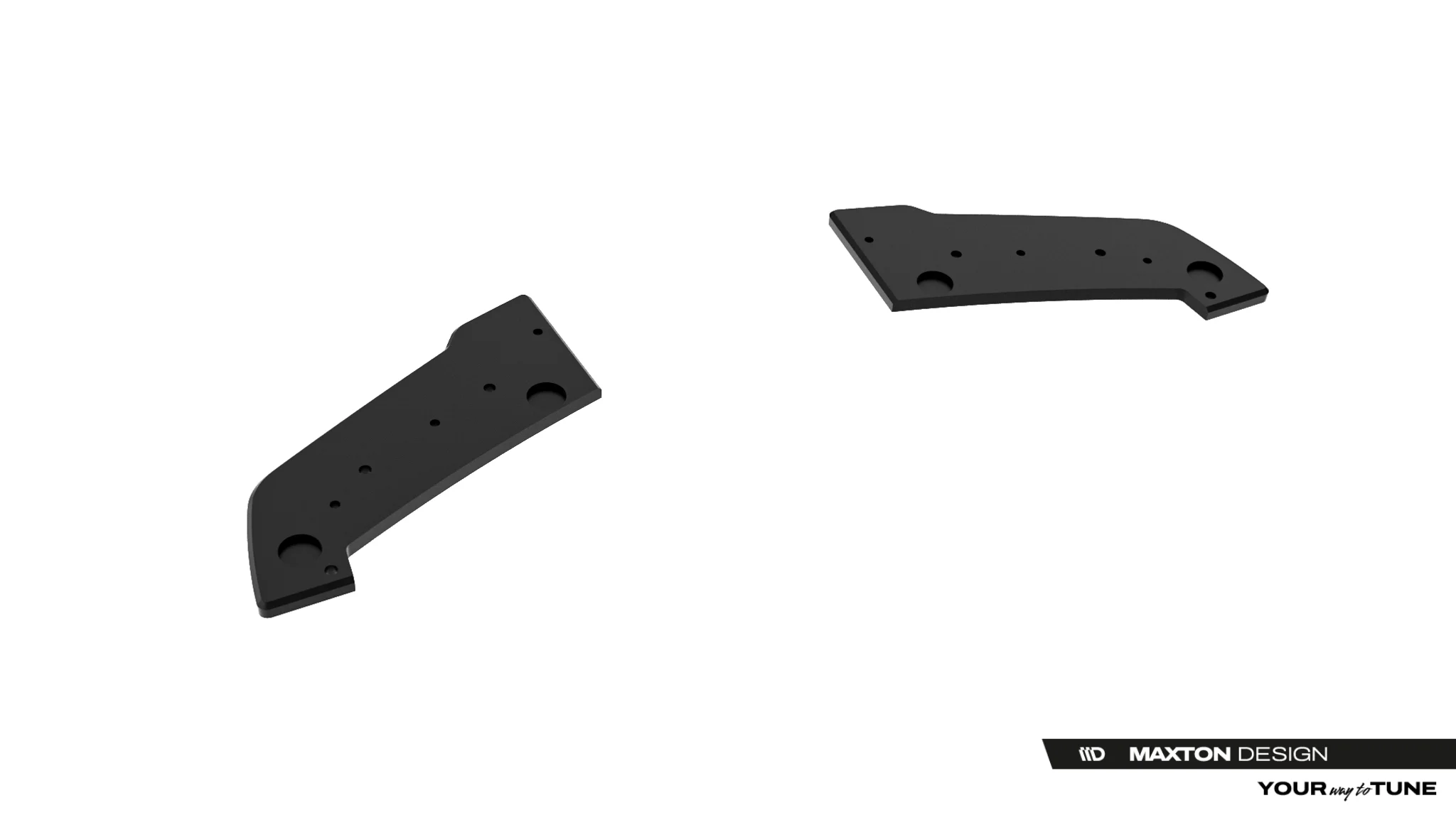 STREET PRO REAR SIDE SPLITTERS SUITABLE FOR TOYOTA GR YARIS MK4 FACELIFT – MAXTON DESIGN - 2