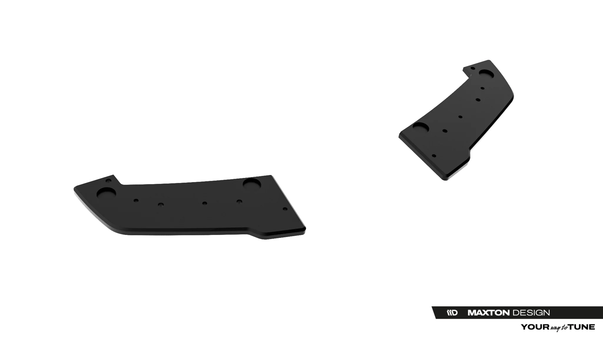 STREET PRO REAR SIDE SPLITTERS SUITABLE FOR TOYOTA GR YARIS MK4 FACELIFT – MAXTON DESIGN - 3