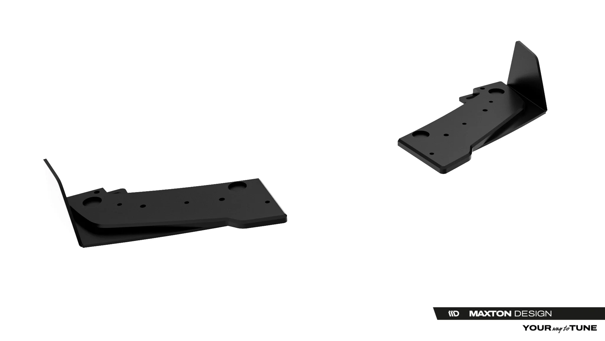 STREET PRO REAR SIDE SPLITTERS + FLAPS SUITABLE FOR TOYOTA GR YARIS MK4 FACELIFT – MAXTON DESIGN - 4