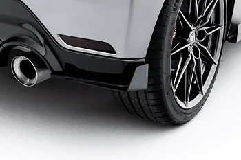 STREET PRO REAR SIDE SPLITTERS + FLAPS SUITABLE FOR TOYOTA GR YARIS MK4 FACELIFT – MAXTON DESIGN