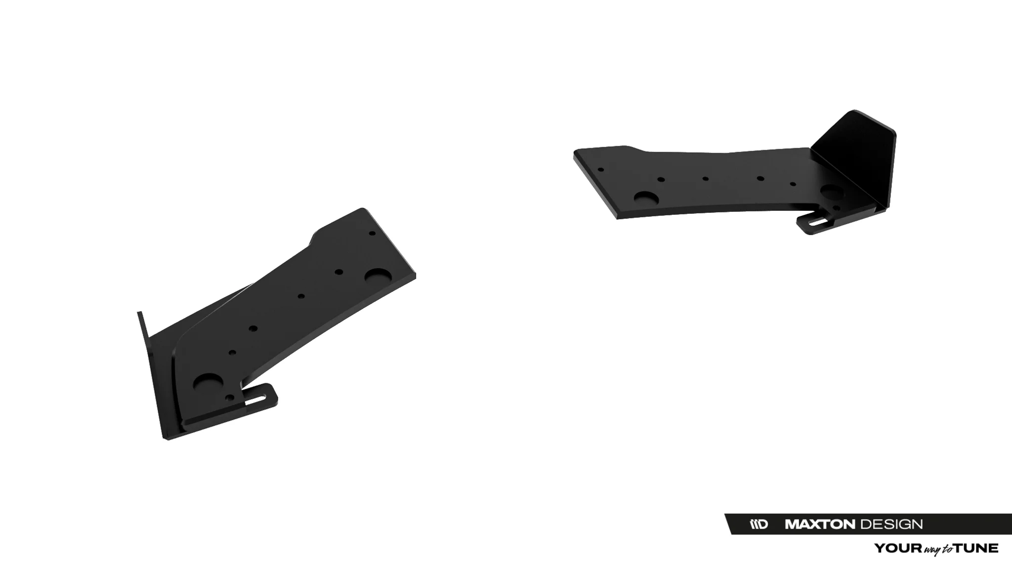 STREET PRO REAR SIDE SPLITTERS + FLAPS SUITABLE FOR TOYOTA GR YARIS MK4 FACELIFT – MAXTON DESIGN - 5