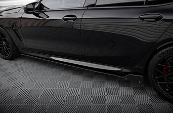 Side Skirts Diffusers V.1 + Flaps BMW M8 Gran Coupe F93 / 8 Gran Coupe M-Pack G16