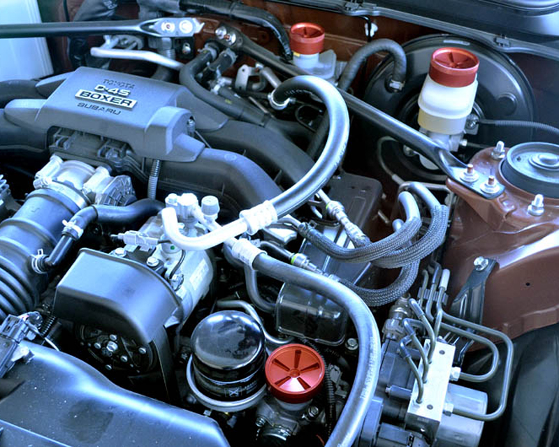 AGENCY POWER ALUMINUM OIL CAP AND FLUID RESERVOIRS CAP KIT SCION FR-S | SUBARU BR-Z | TOYOTA GT-86 13+ - 6