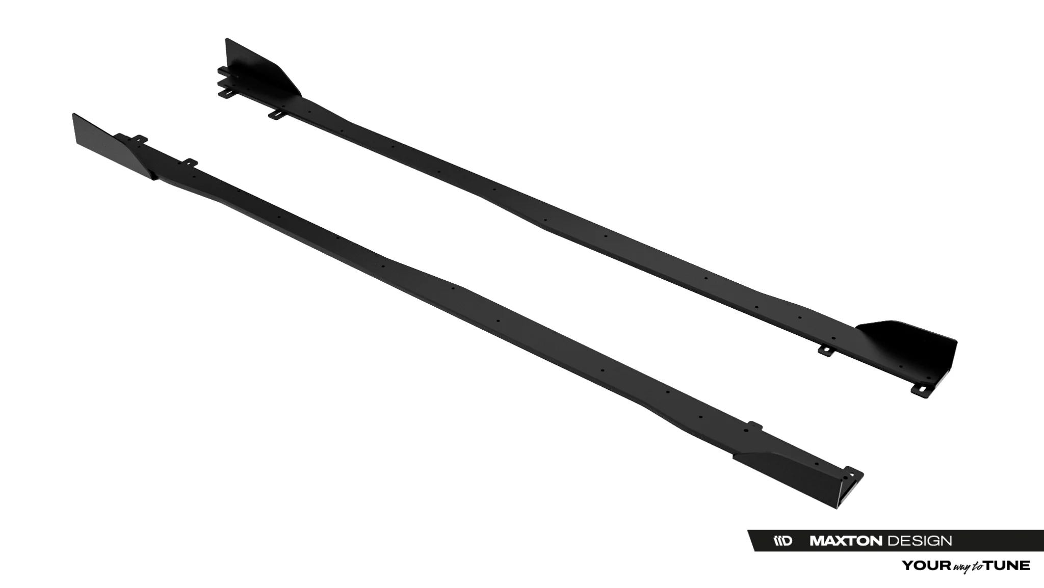 STREET PRO SIDE SKIRTS DIFFUSERS + FLAPS SUITABLE FOR TOYOTA GR YARIS MK4 FACELIFT – MAXTON DESIGN - 3