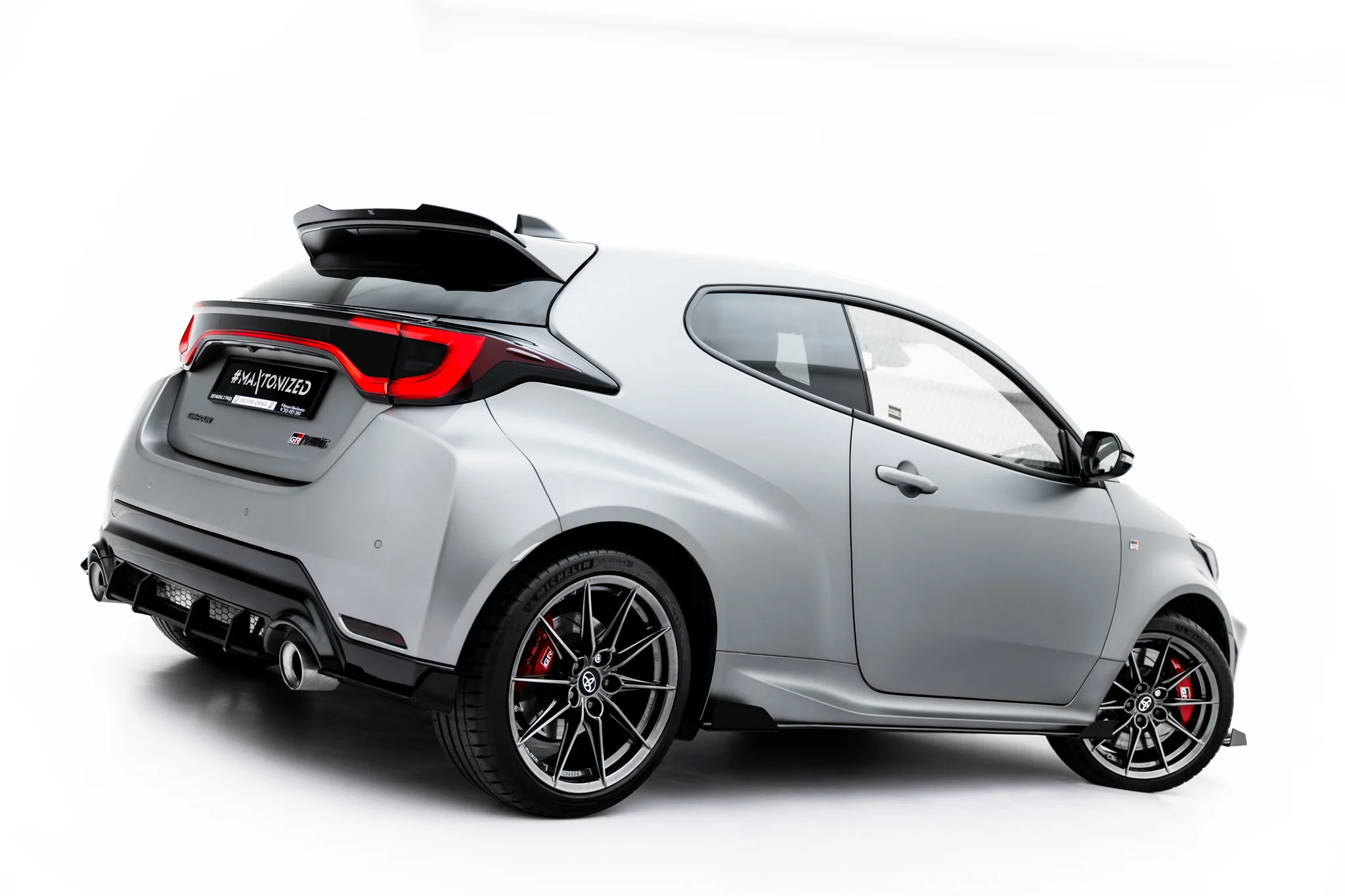 STREET PRO SIDE SKIRTS DIFFUSERS + FLAPS SUITABLE FOR TOYOTA GR YARIS MK4 FACELIFT – MAXTON DESIGN - 2