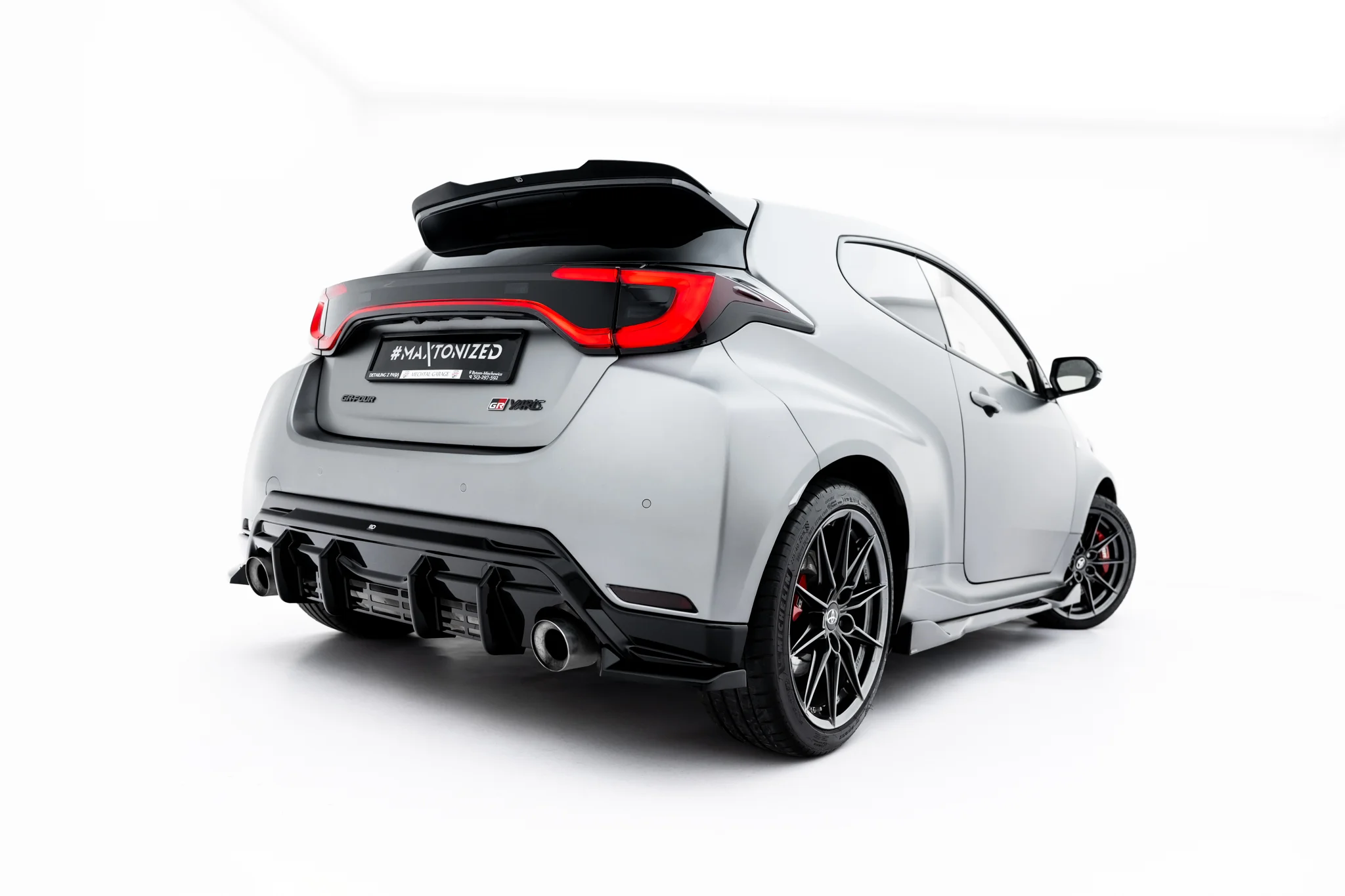 REAR SIDE SPLITTERS V.3 SUITABLE FOR TOYOTA GR YARIS MK4 FACELIFT – MAXTON DESIGN - 2