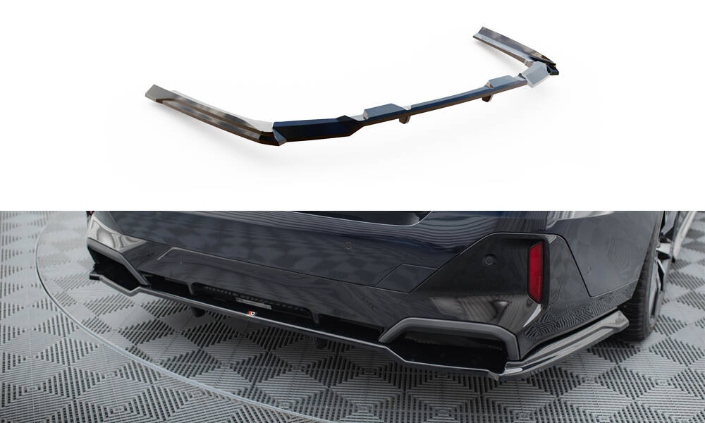 Central Rear Splitter (Vertical Bars) V.1 BMW 5 M-Pack G60