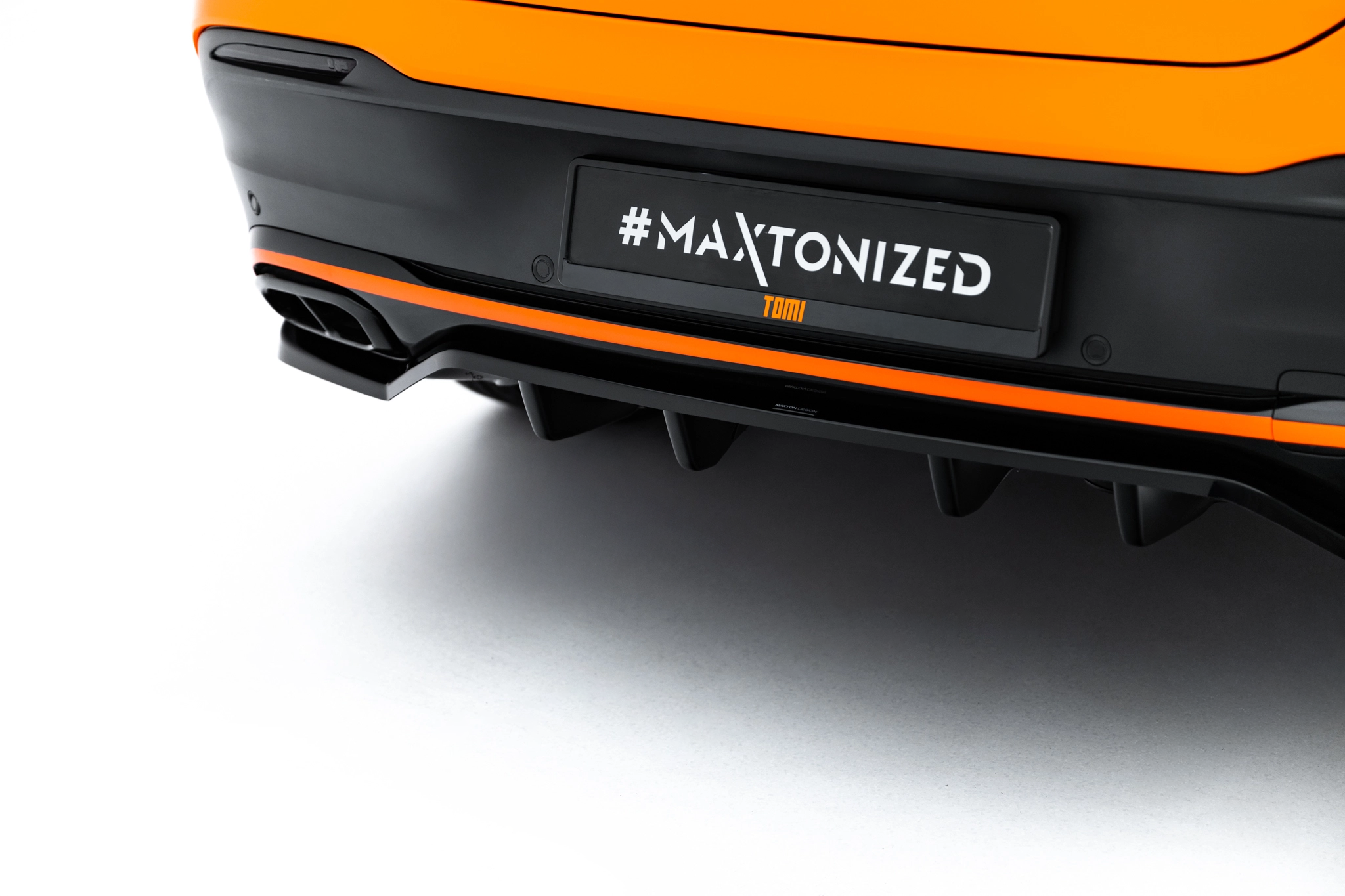 REAR SPLITTER (WITH VERTICAL BARS) V.2 SUITABLE FOR MERCEDES-BENZ GLE COUPE AMG-LINE C167 / C167 FACELIFT – MAXTON DESIGN - 6