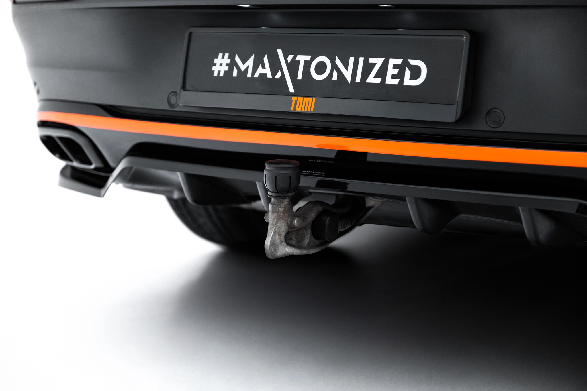 REAR SPLITTER (WITH VERTICAL BARS) V.2 SUITABLE FOR MERCEDES-BENZ GLE COUPE AMG-LINE C167 / C167 FACELIFT – MAXTON DESIGN - 3