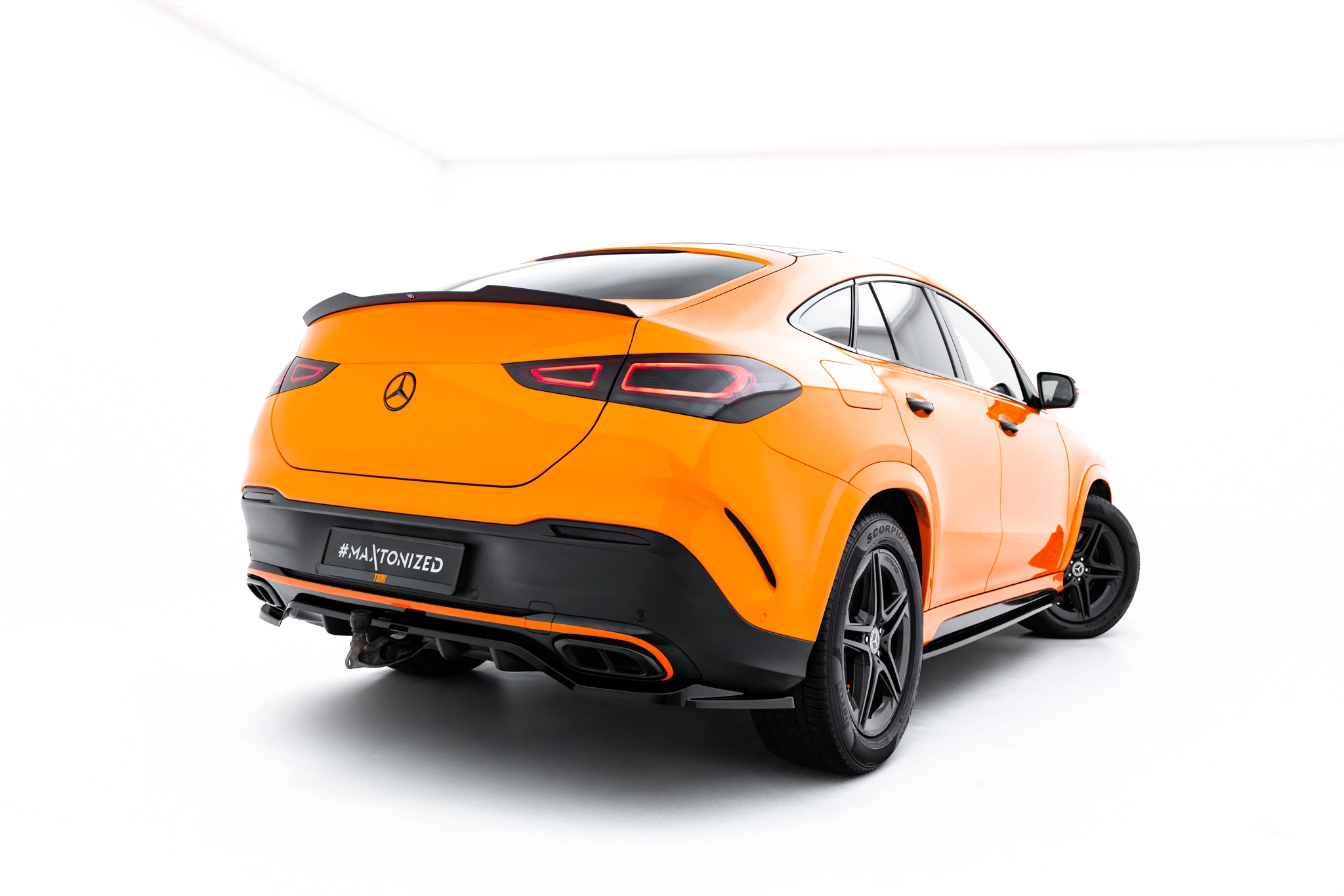 REAR SPLITTER (WITH VERTICAL BARS) V.2 SUITABLE FOR MERCEDES-BENZ GLE COUPE AMG-LINE C167 / C167 FACELIFT – MAXTON DESIGN - 2