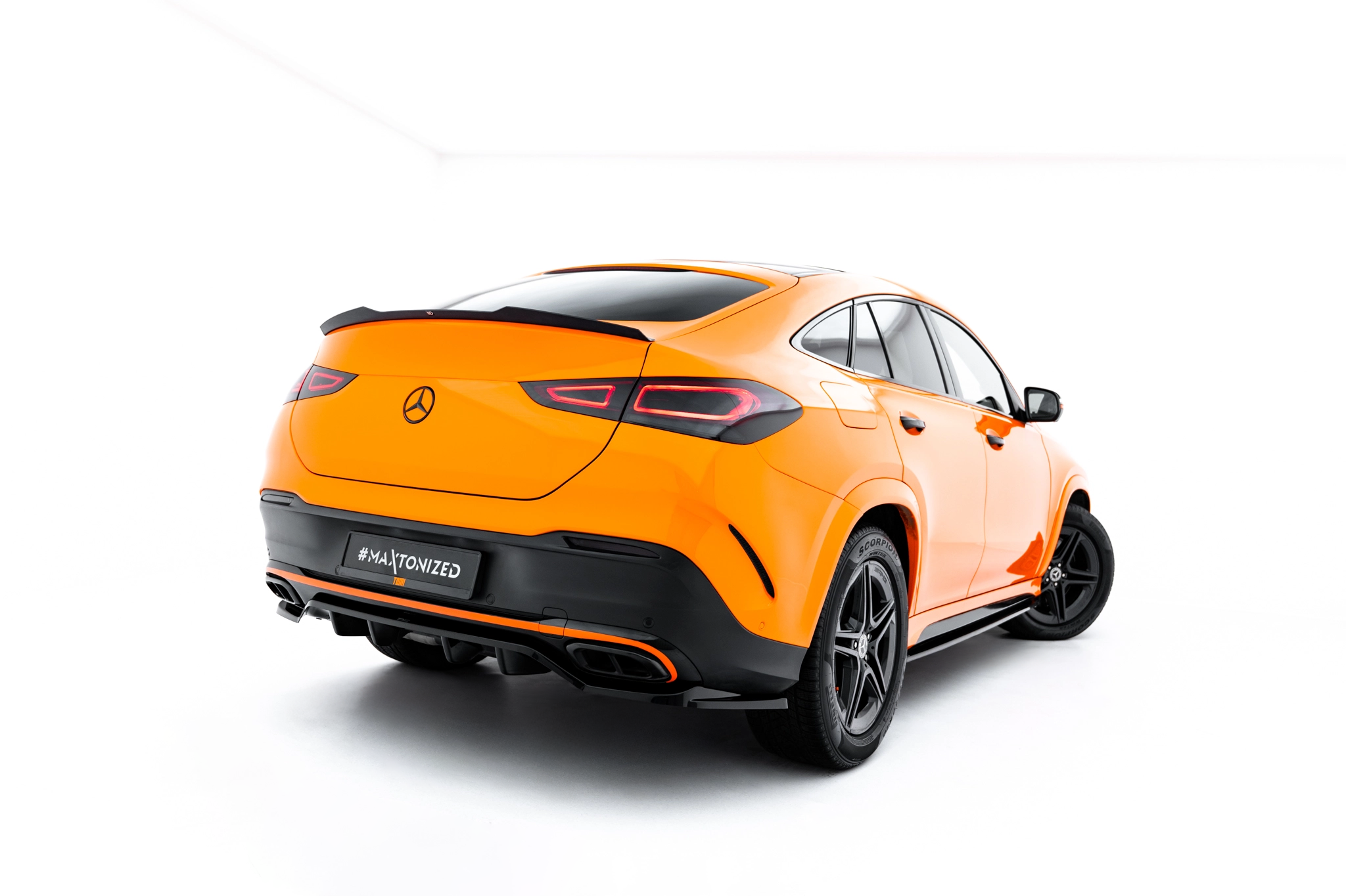 REAR SPLITTER (WITH VERTICAL BARS) V.2 SUITABLE FOR MERCEDES-BENZ GLE COUPE AMG-LINE C167 / C167 FACELIFT – MAXTON DESIGN - 7