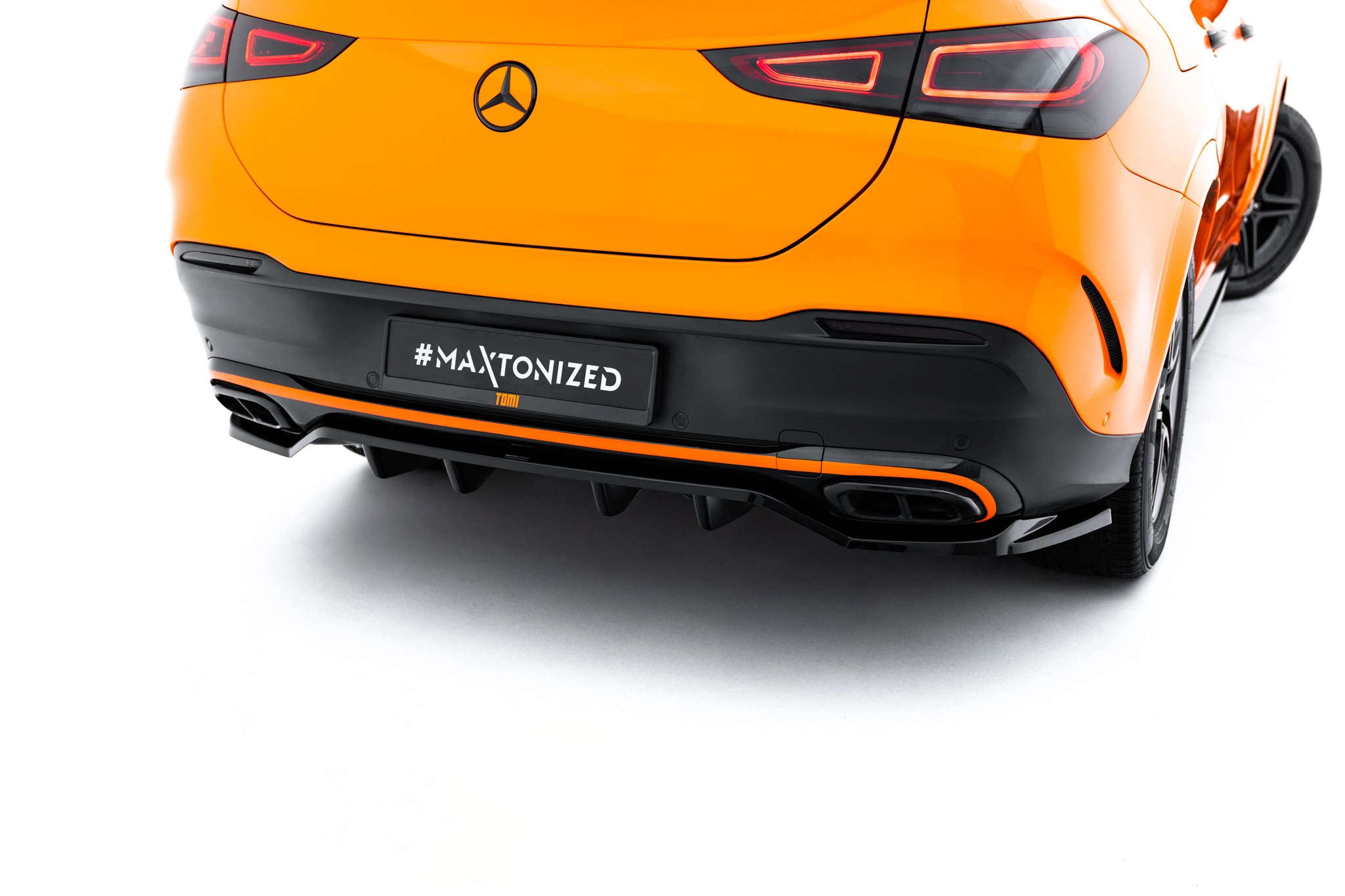 REAR SPLITTER (WITH VERTICAL BARS) V.2 SUITABLE FOR MERCEDES-BENZ GLE COUPE AMG-LINE C167 / C167 FACELIFT – MAXTON DESIGN - 5