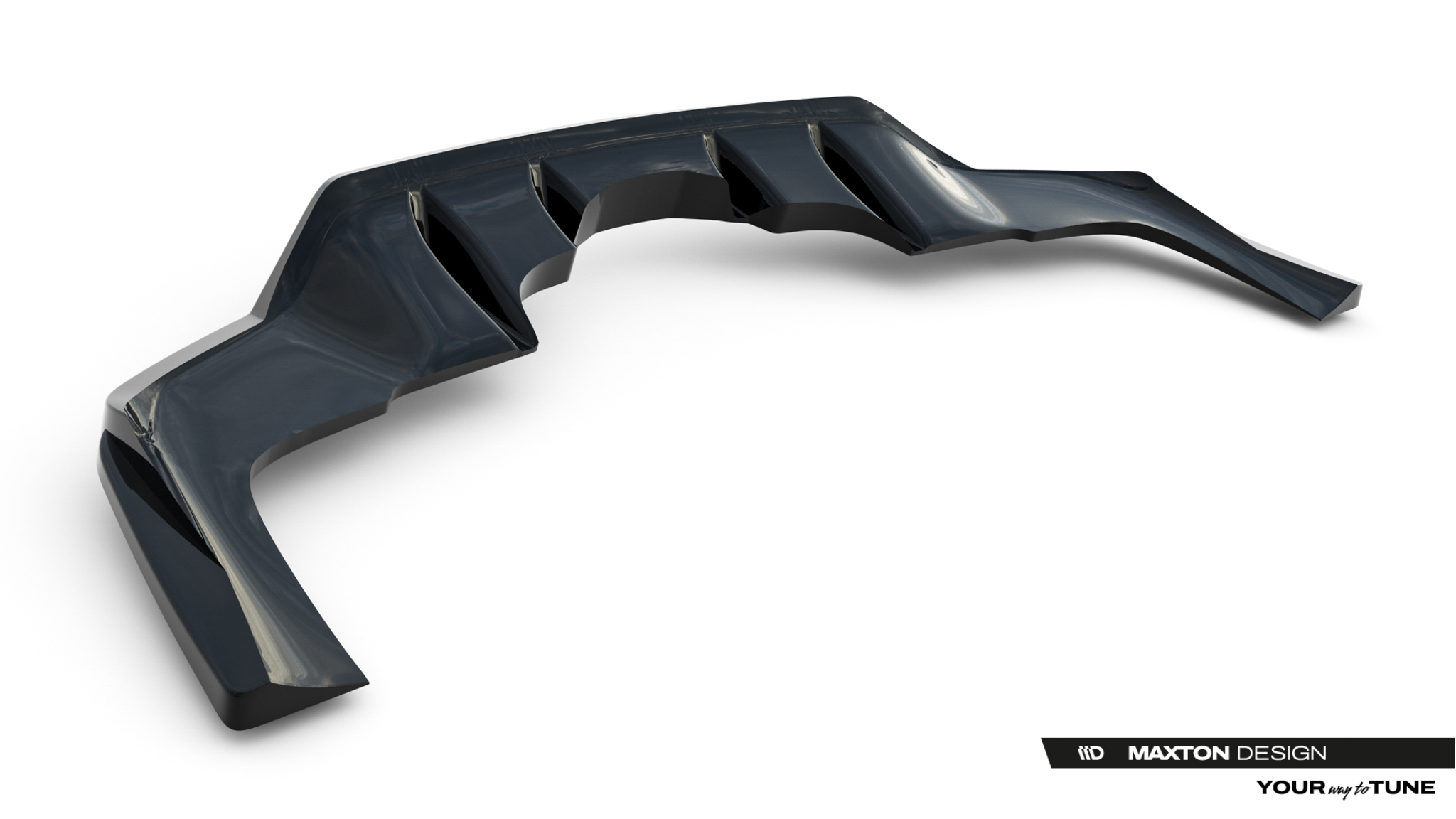REAR SPLITTER (WITH VERTICAL BARS) V.2 SUITABLE FOR MERCEDES-BENZ GLE COUPE AMG-LINE C167 / C167 FACELIFT – MAXTON DESIGN - 4